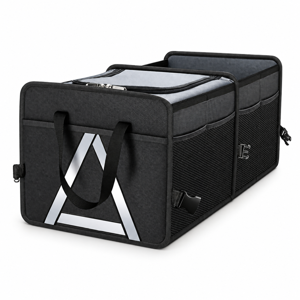 STO-009 Foldable Car Trunk Organizer with Insulated Cooler Bag