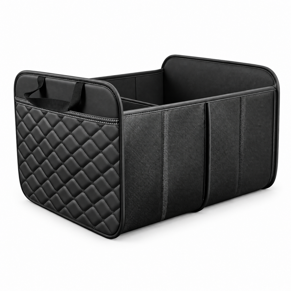 Foldable Car Trunk Organizer with Woven Fabric Handles | STO-005