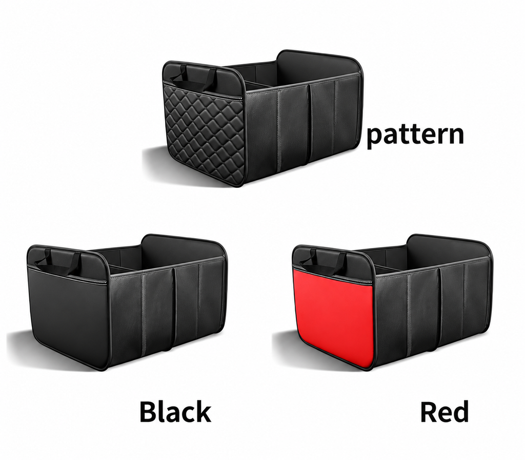 Foldable Car Trunk Organizer with Woven Fabric Handles | STO-005