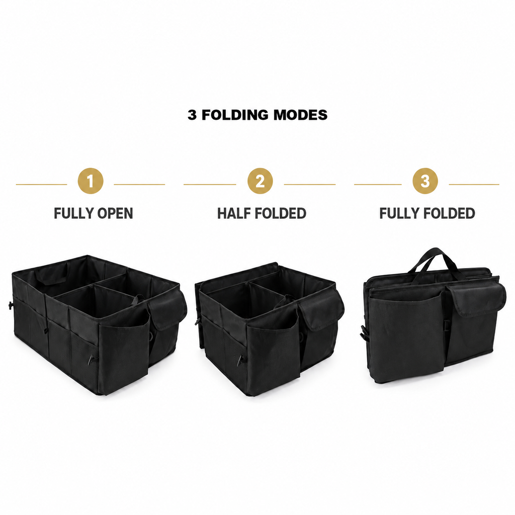 STO-008 Foldable Car Trunk Organizer
