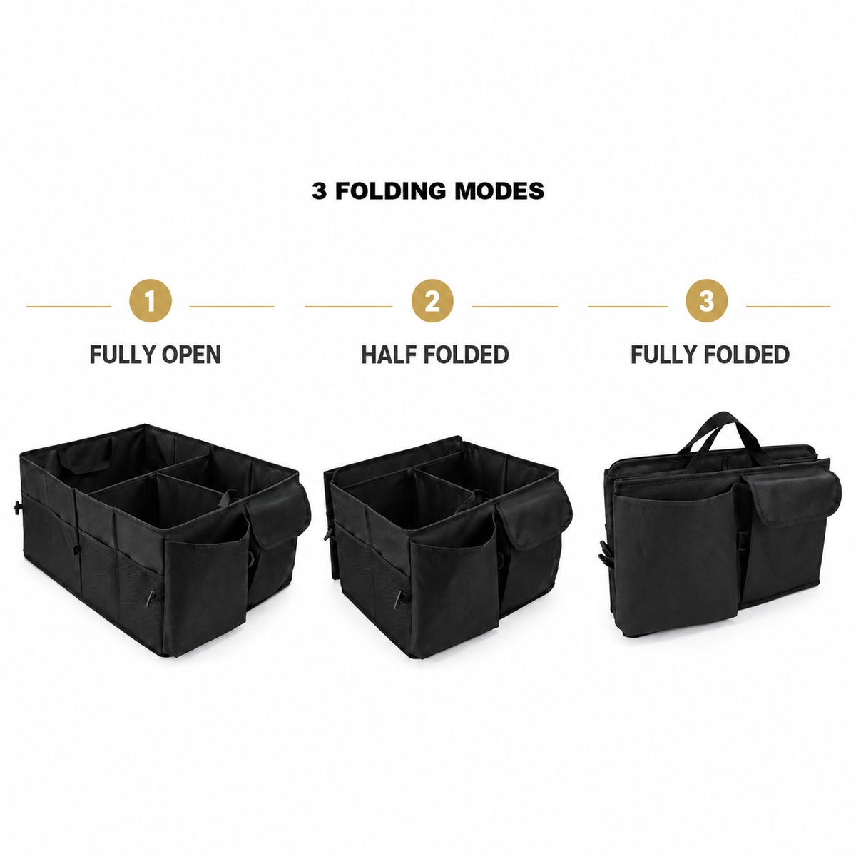 STO-008 Foldable Car Trunk Organizer